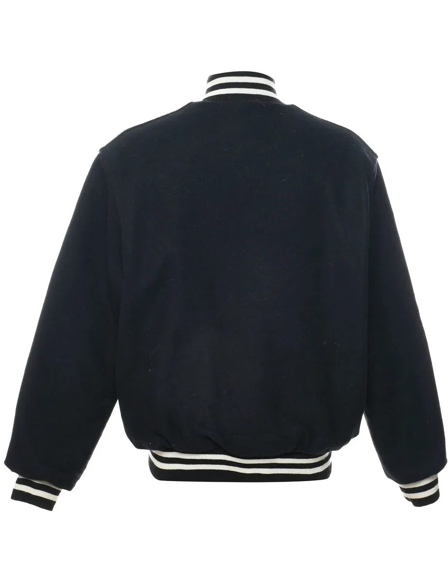 1970s Wool Ice Hockey Team Jacket - L