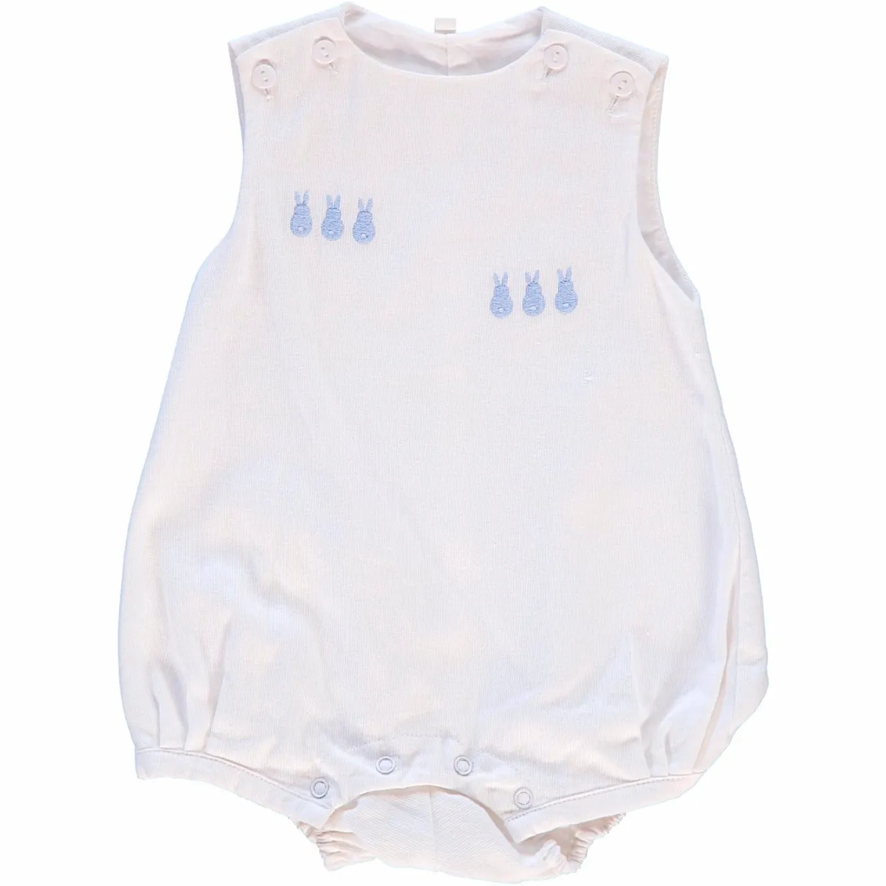 20014- Easter Shadow Baby Boy Bubble Romper with Bonnet