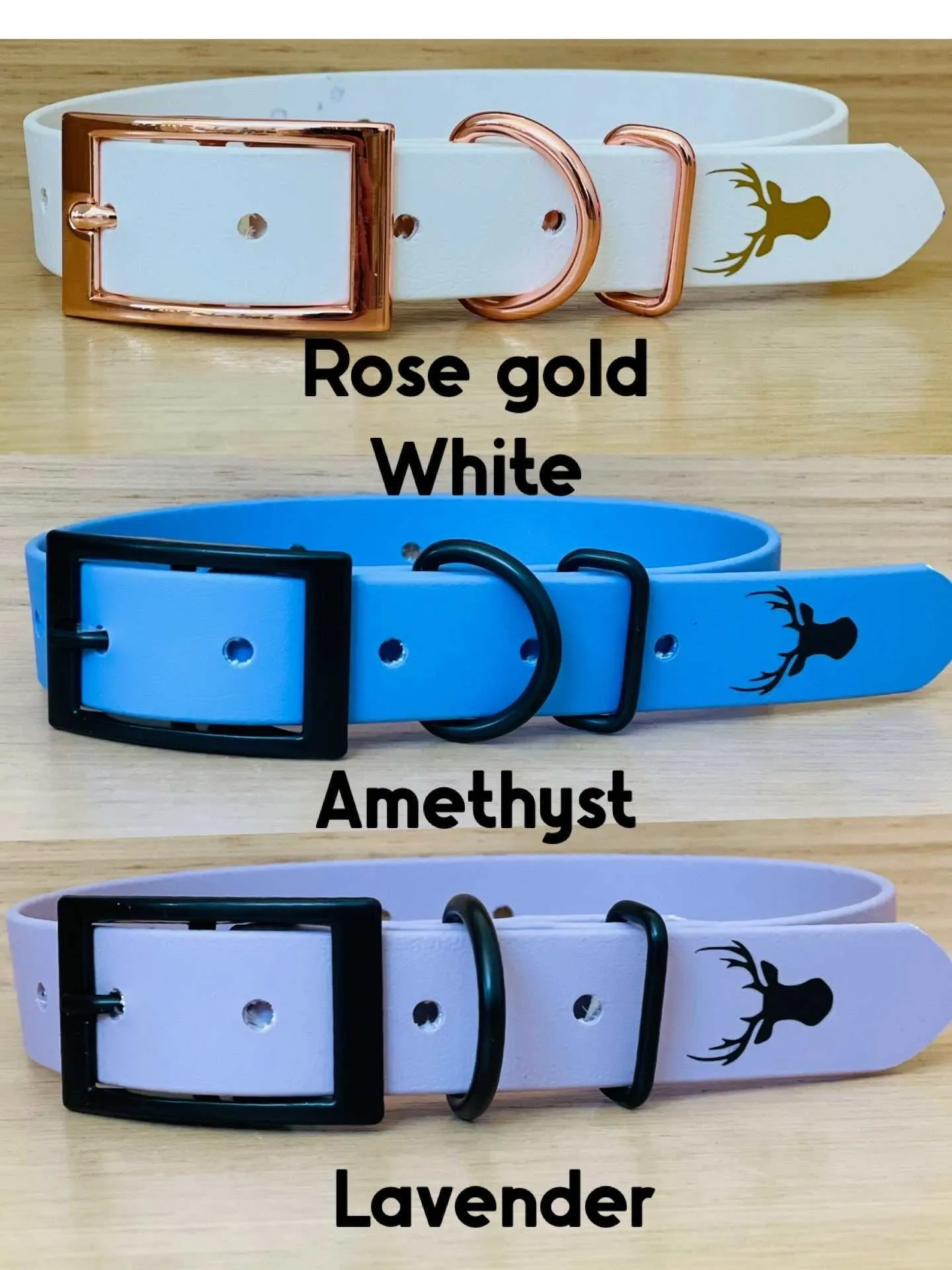 25mm wide Biothane dog collar, fit size 26-46cm