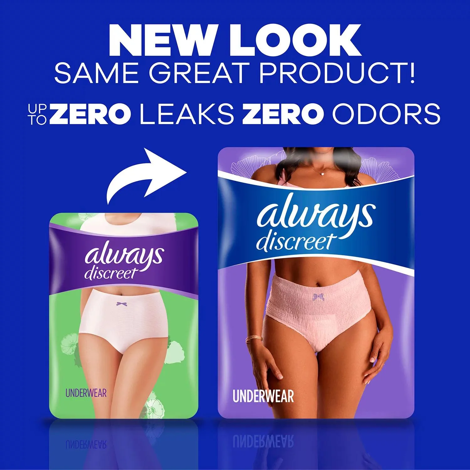 Always Discreet Incontinence Underwear for Women, Maximum, Choose Size