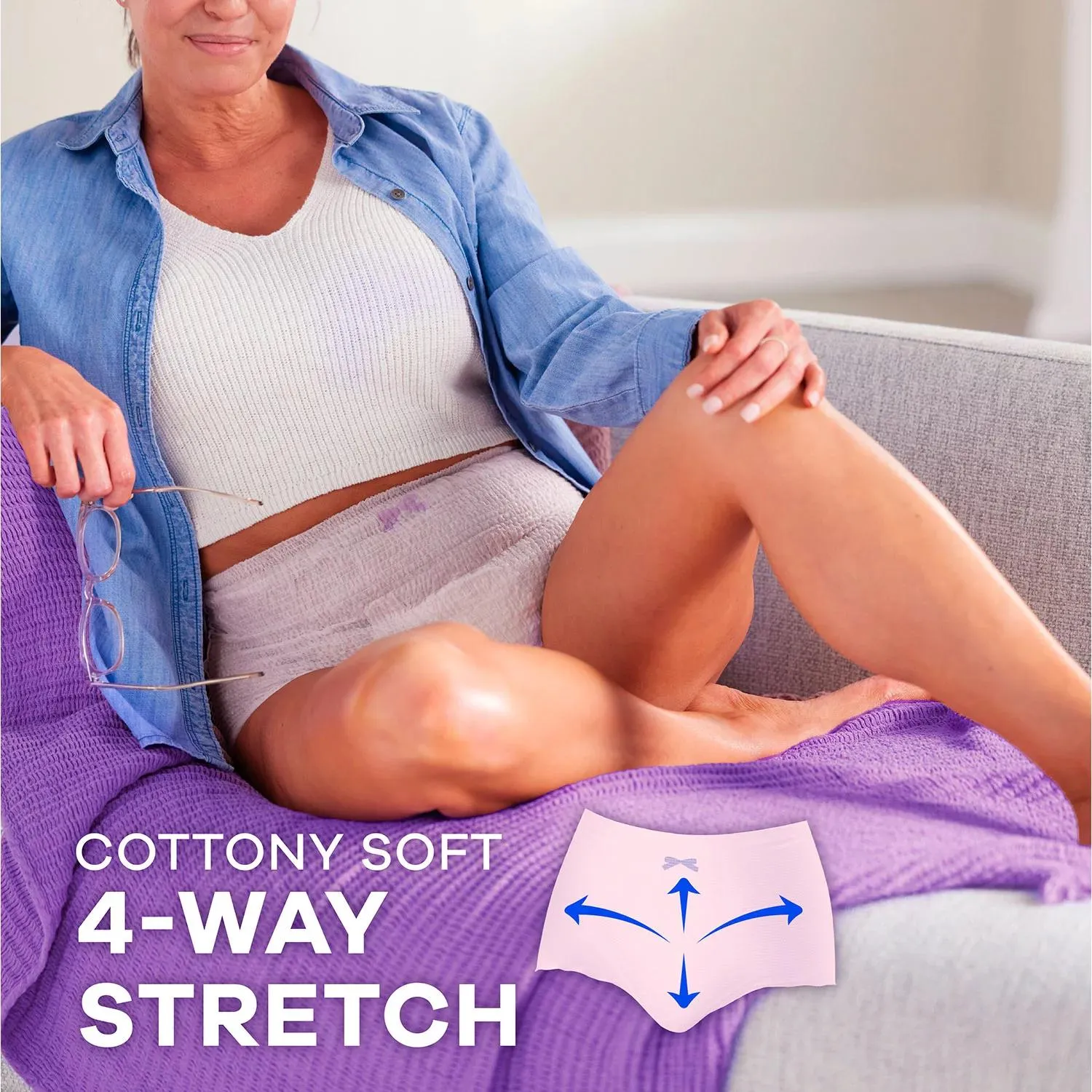 Always Discreet Incontinence Underwear for Women, Maximum, Choose Size