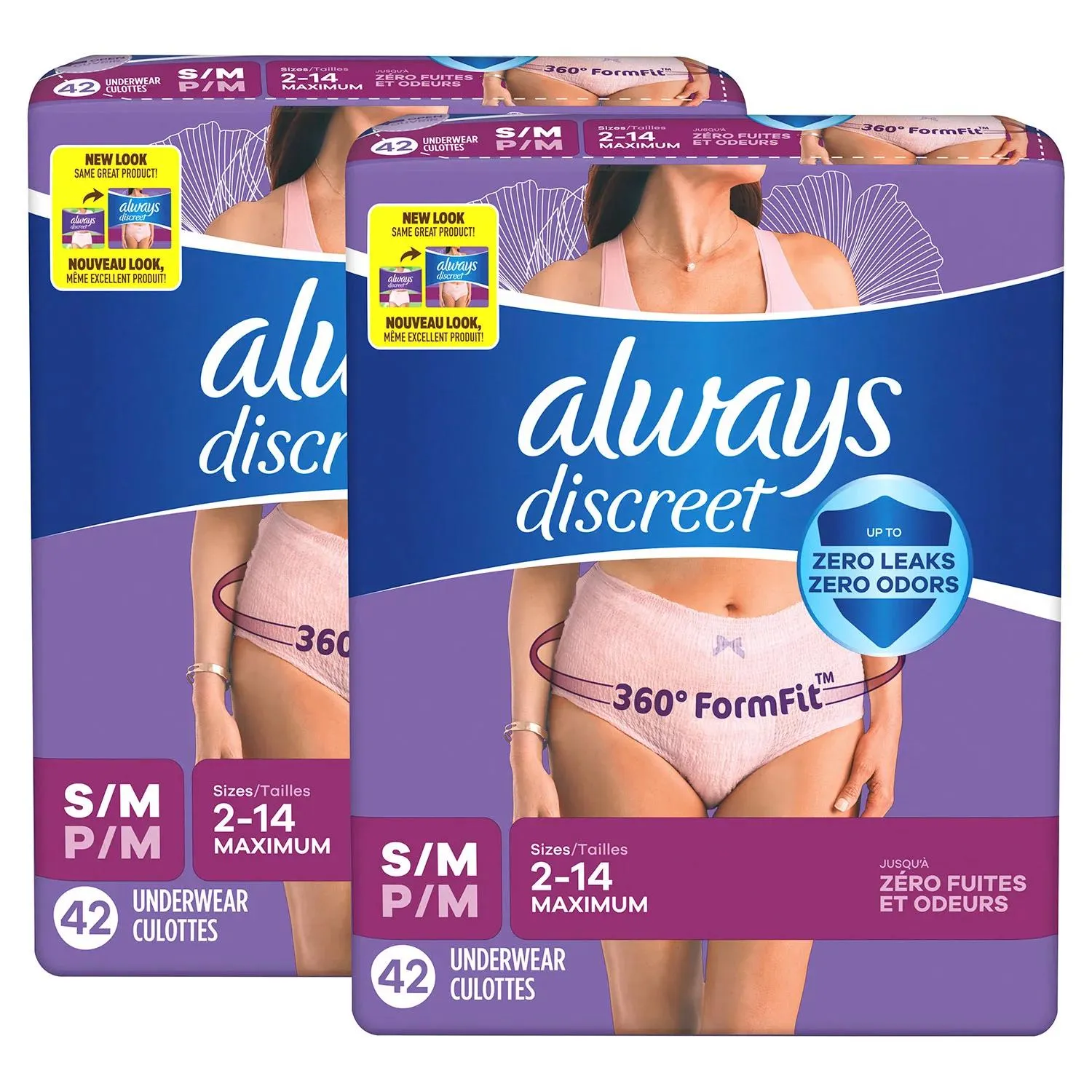 Always Discreet Incontinence Underwear for Women, Maximum, Choose Size