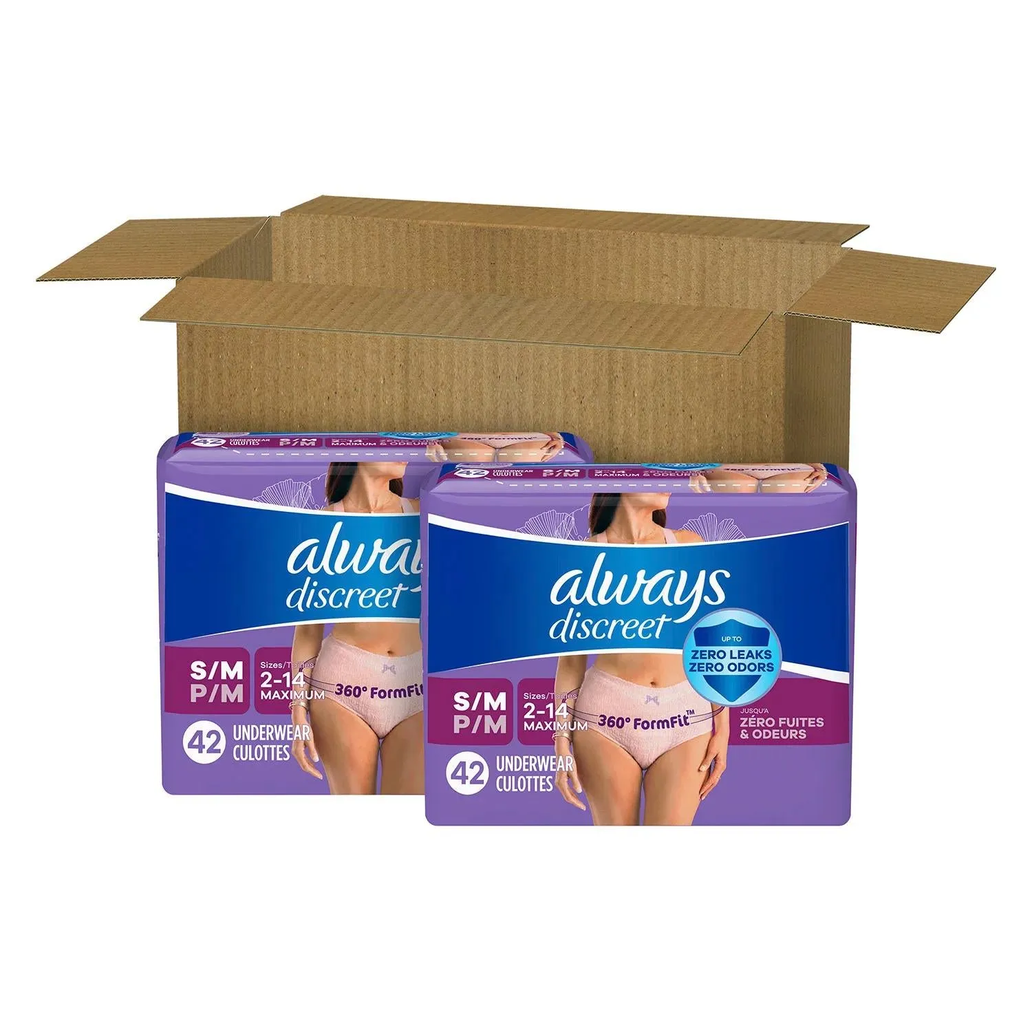 Always Discreet Incontinence Underwear for Women, Maximum, Choose Size