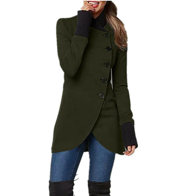 Autumn & Winter Single-Breasted Long-Sleeved Jacket