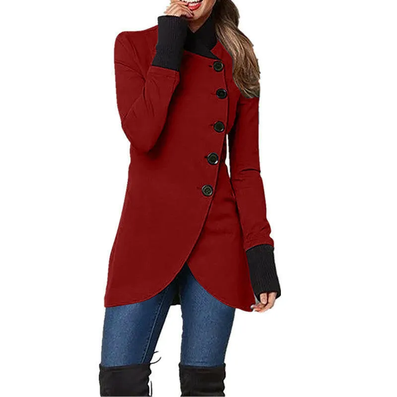 Autumn & Winter Single-Breasted Long-Sleeved Jacket