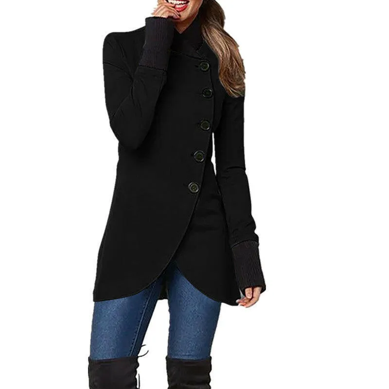 Autumn & Winter Single-Breasted Long-Sleeved Jacket