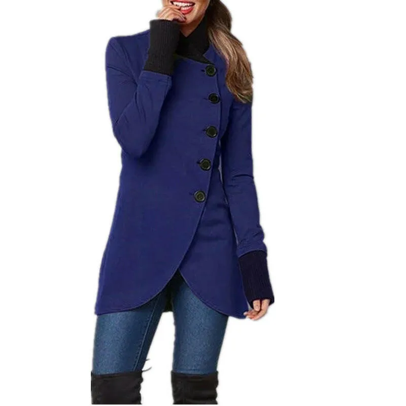 Autumn & Winter Single-Breasted Long-Sleeved Jacket