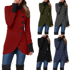 Autumn & Winter Single-Breasted Long-Sleeved Jacket