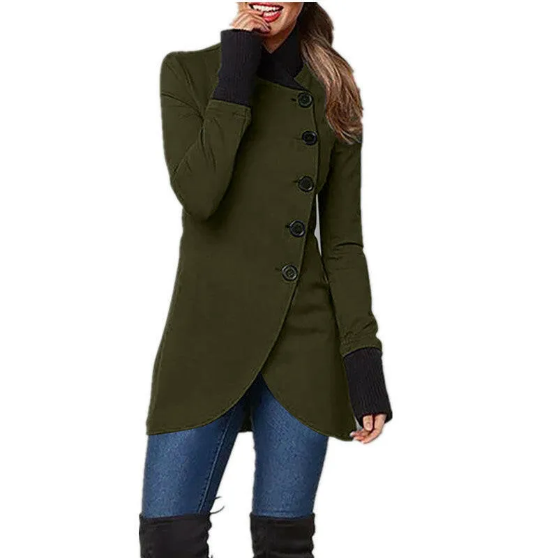 Autumn & Winter Single-Breasted Long-Sleeved Jacket