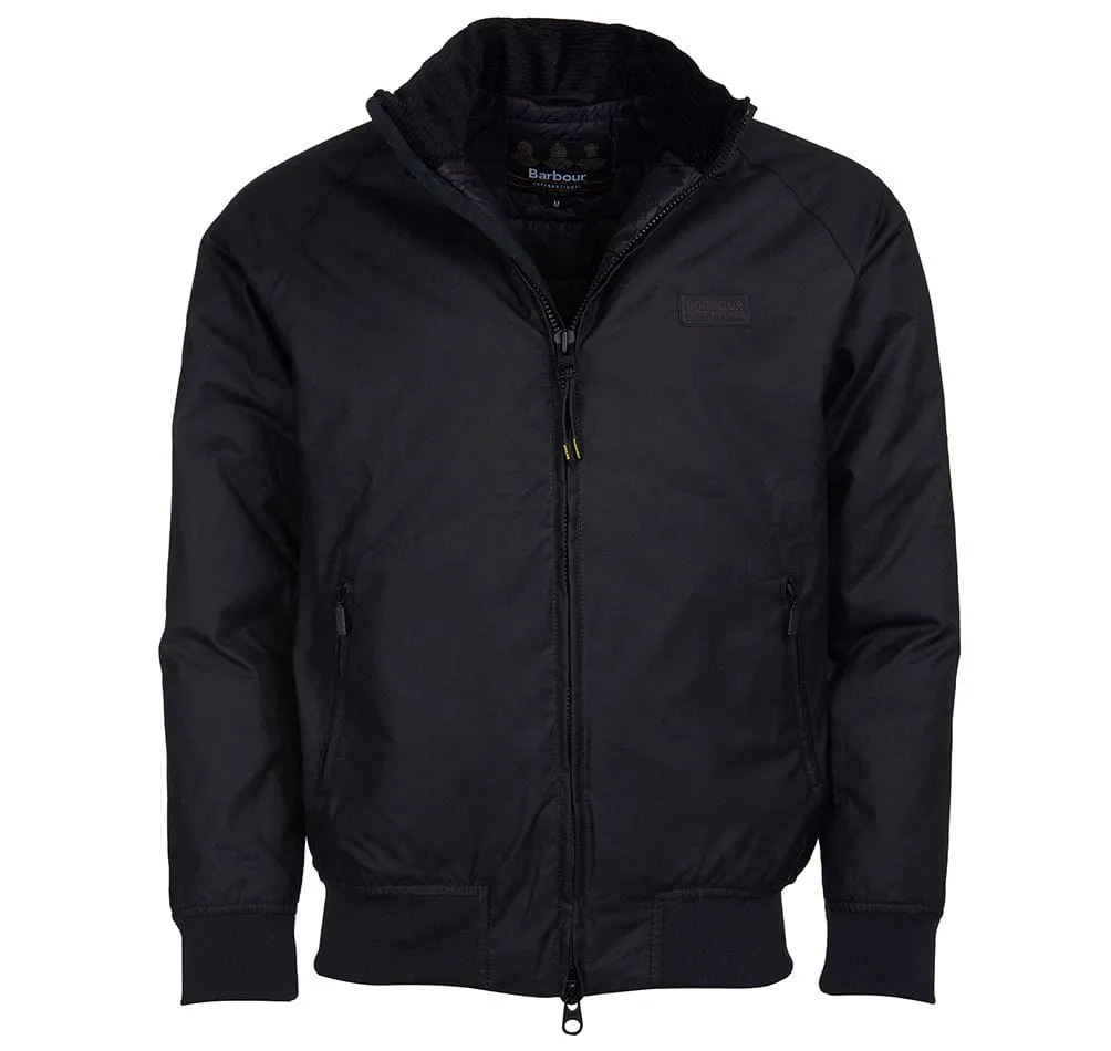Barbour International Westway Waxed Jacket Black