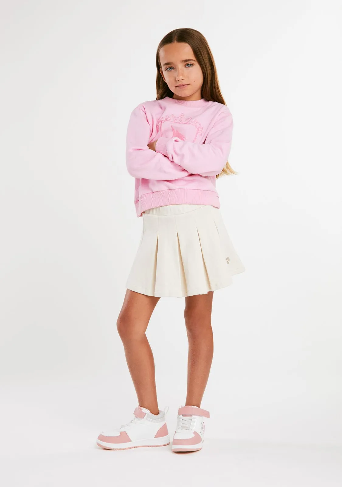 Beige Plush Skirt