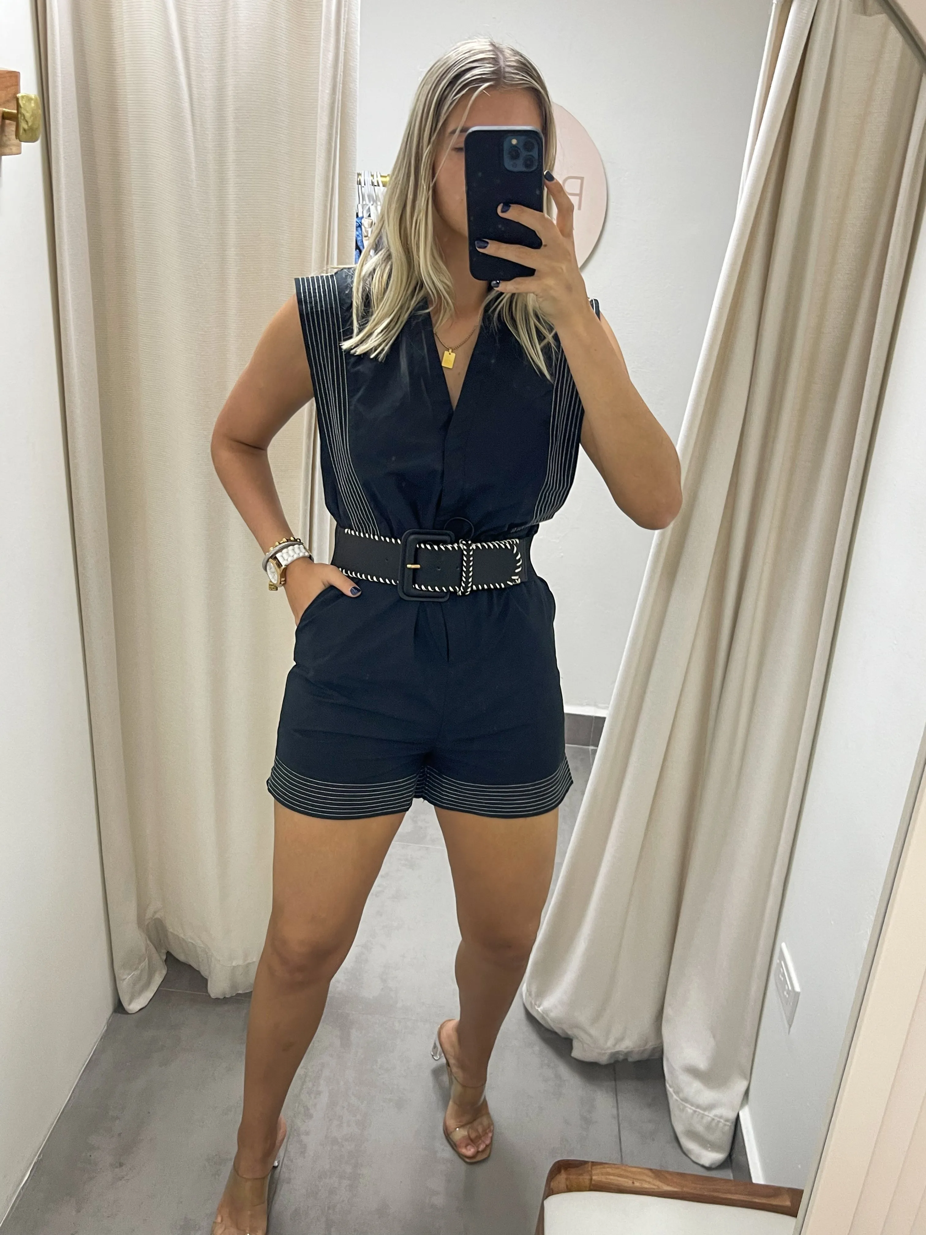 BLACK ELEGANT ROMPER