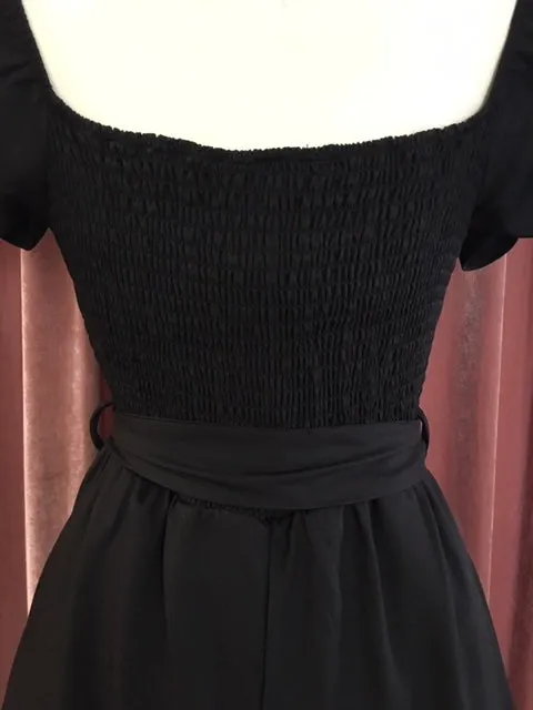 Black Miss Vintage Romper