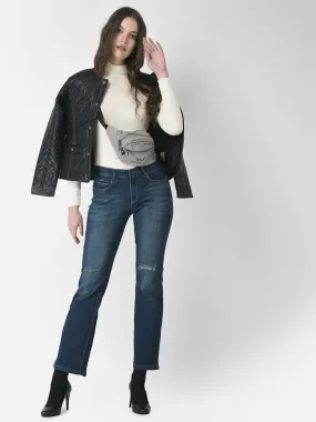 Black Quilted Leather Jacket