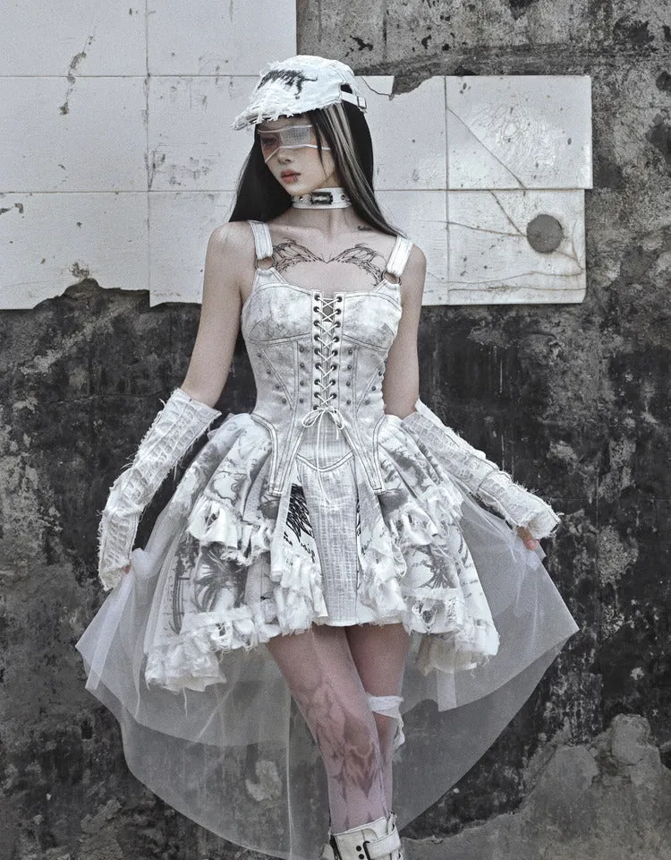 [Blood Supply] Madhouse Distressed Dress Set