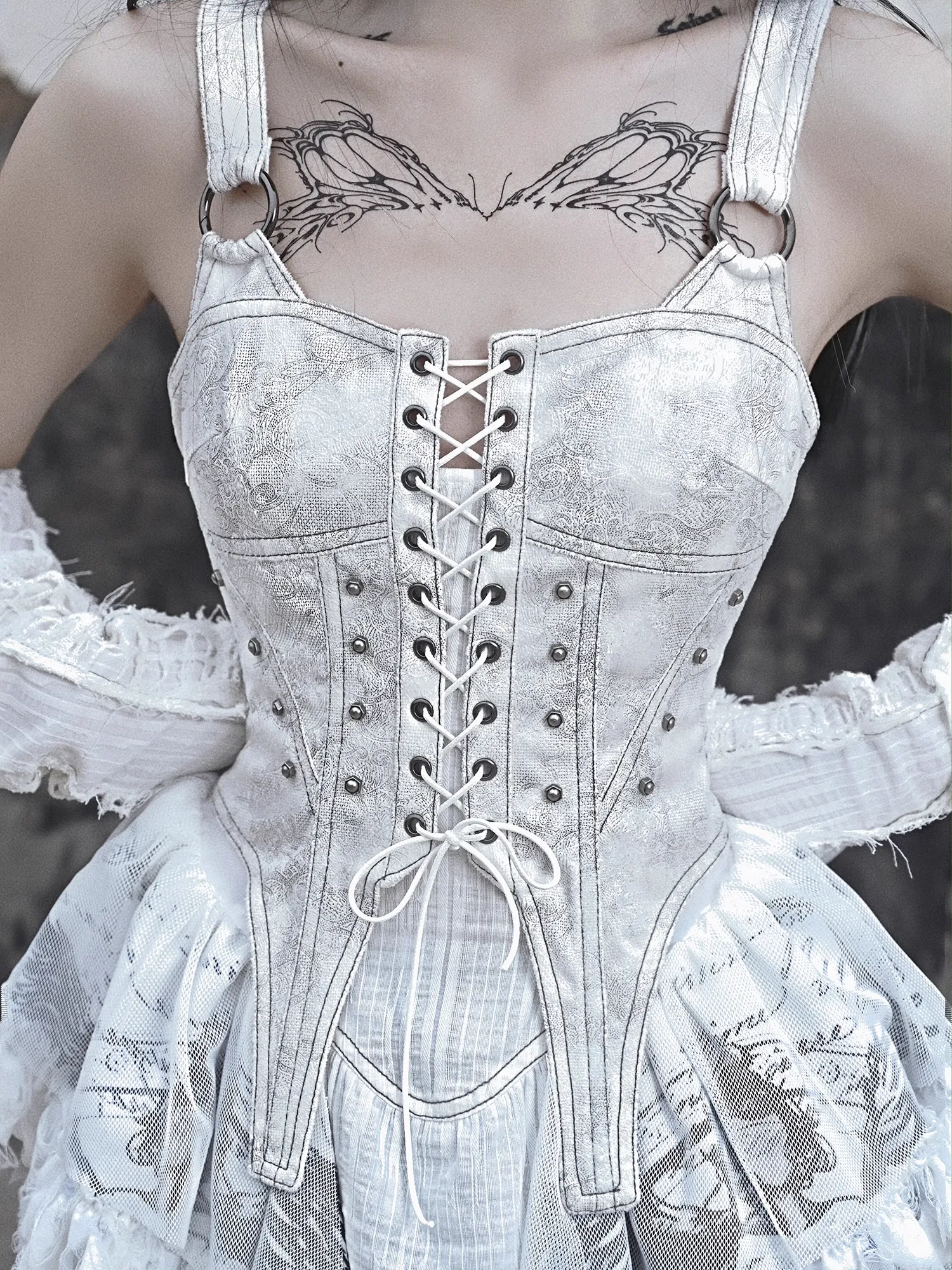 [Blood Supply] Madhouse Distressed Dress Set