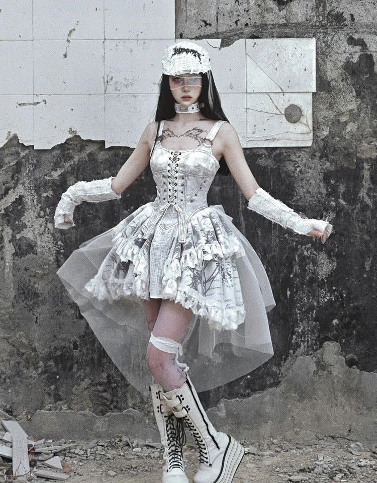 [Blood Supply] Madhouse Distressed Dress Set