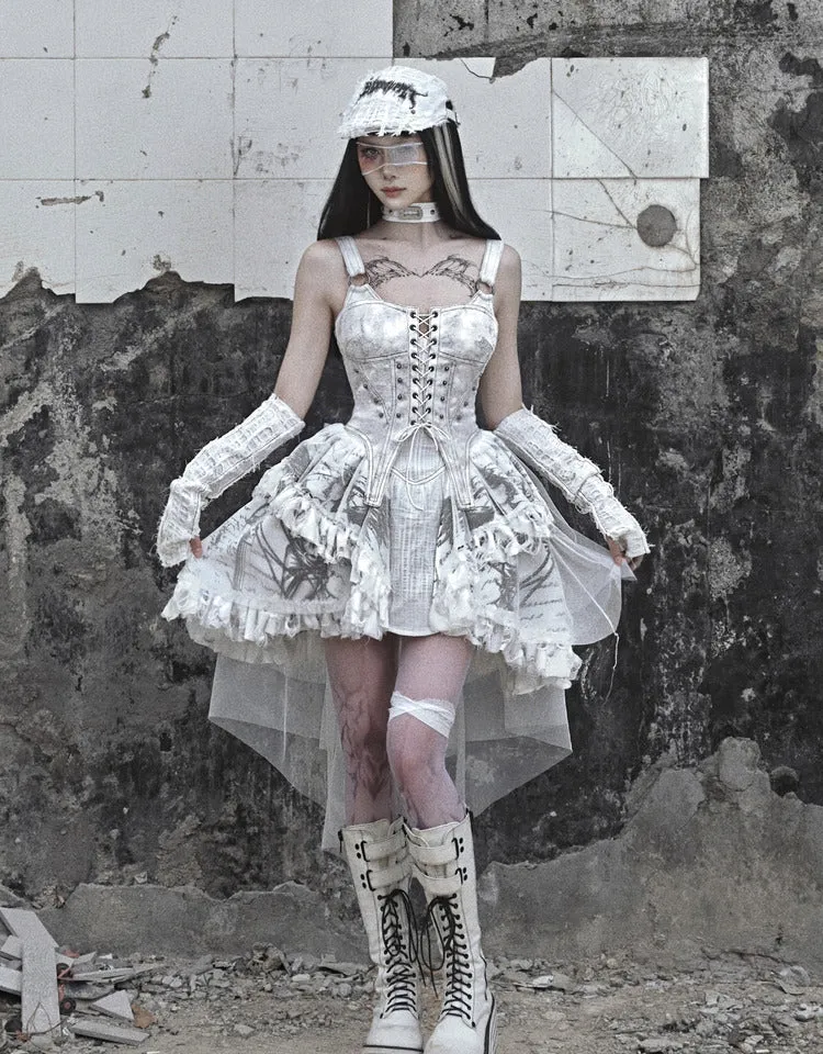 [Blood Supply] Madhouse Distressed Dress Set