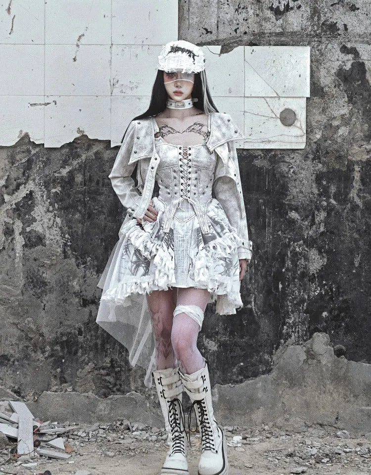 [Blood Supply] Madhouse Distressed Dress Set