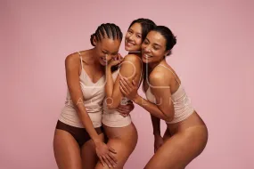 Body positive woman of different ages.