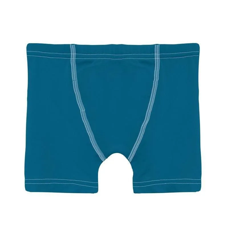 Boy's Print Bamboo Boxer Briefs (Set of 3) - Seaport Johnny Appleseed, Seaport & Latte Scales