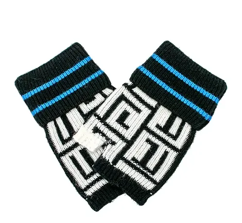 BRIGHT LIGHTS KNIT FINGERLESS GLOVES