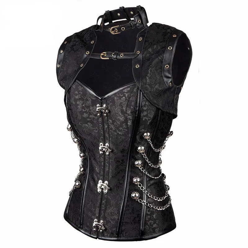'Brocade of Chains' Corset and Jacket Set