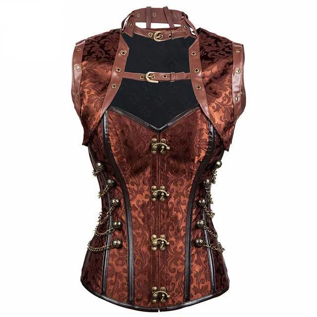 'Brocade of Chains' Corset and Jacket Set