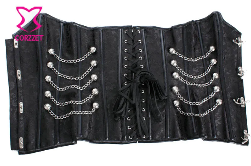 'Brocade of Chains' Corset and Jacket Set