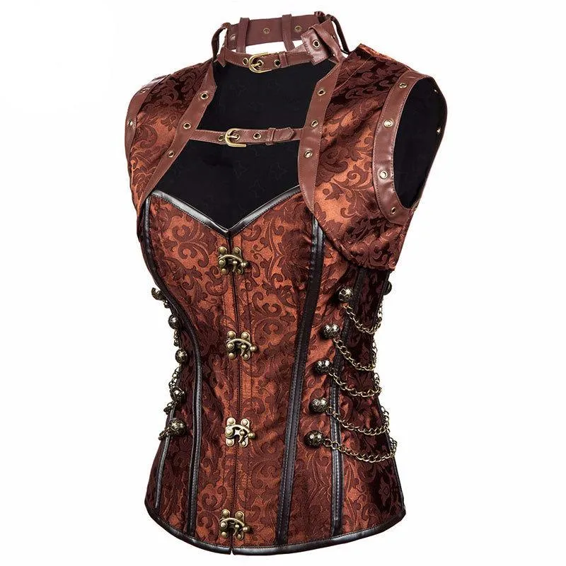 'Brocade of Chains' Corset and Jacket Set