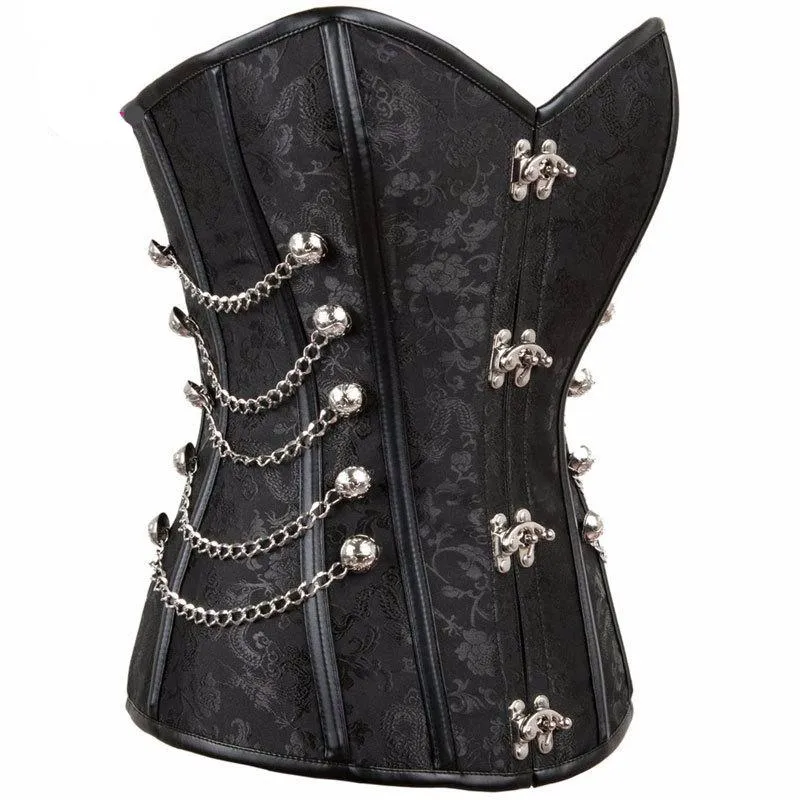 'Brocade of Chains' Corset and Jacket Set