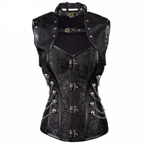 'Brocade of Chains' Corset and Jacket Set