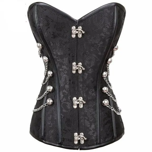 'Brocade of Chains' Corset and Jacket Set