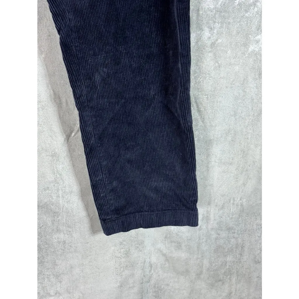 BROOKS BROTHERS Men's Navy Milano Regular-Fit Corduroy Pants SZ 36X30
