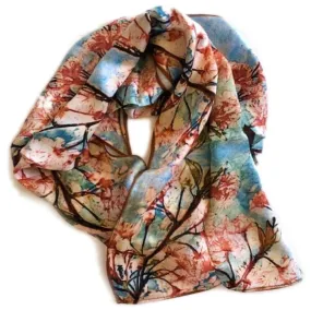 Cherry Blossom Silk Scarf