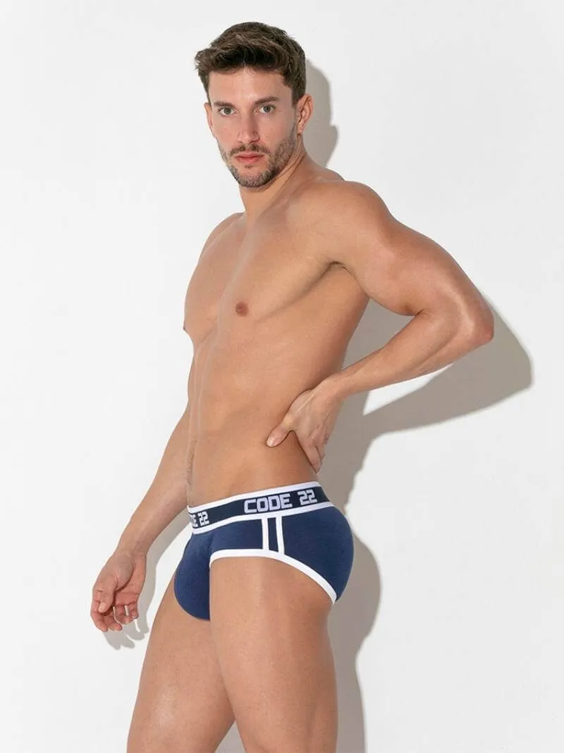 CODE22 Men's Padded Brief with Power Shape Enhancement Padding