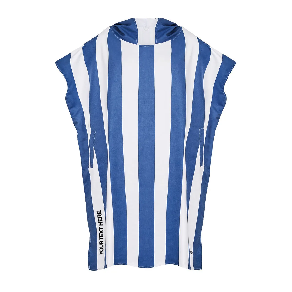 Dock & Bay Poncho Adults - Whitsunday Blue - Customised Embroidery Personalised for You
