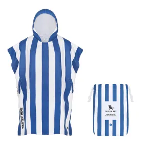 Dock & Bay Poncho Adults - Whitsunday Blue - Customised Embroidery Personalised for You