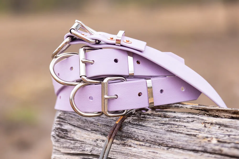 Dog Collar PVC 32mm x 55cm - Lavender