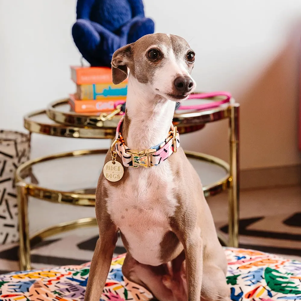 Frond of You Printed Dog Collar