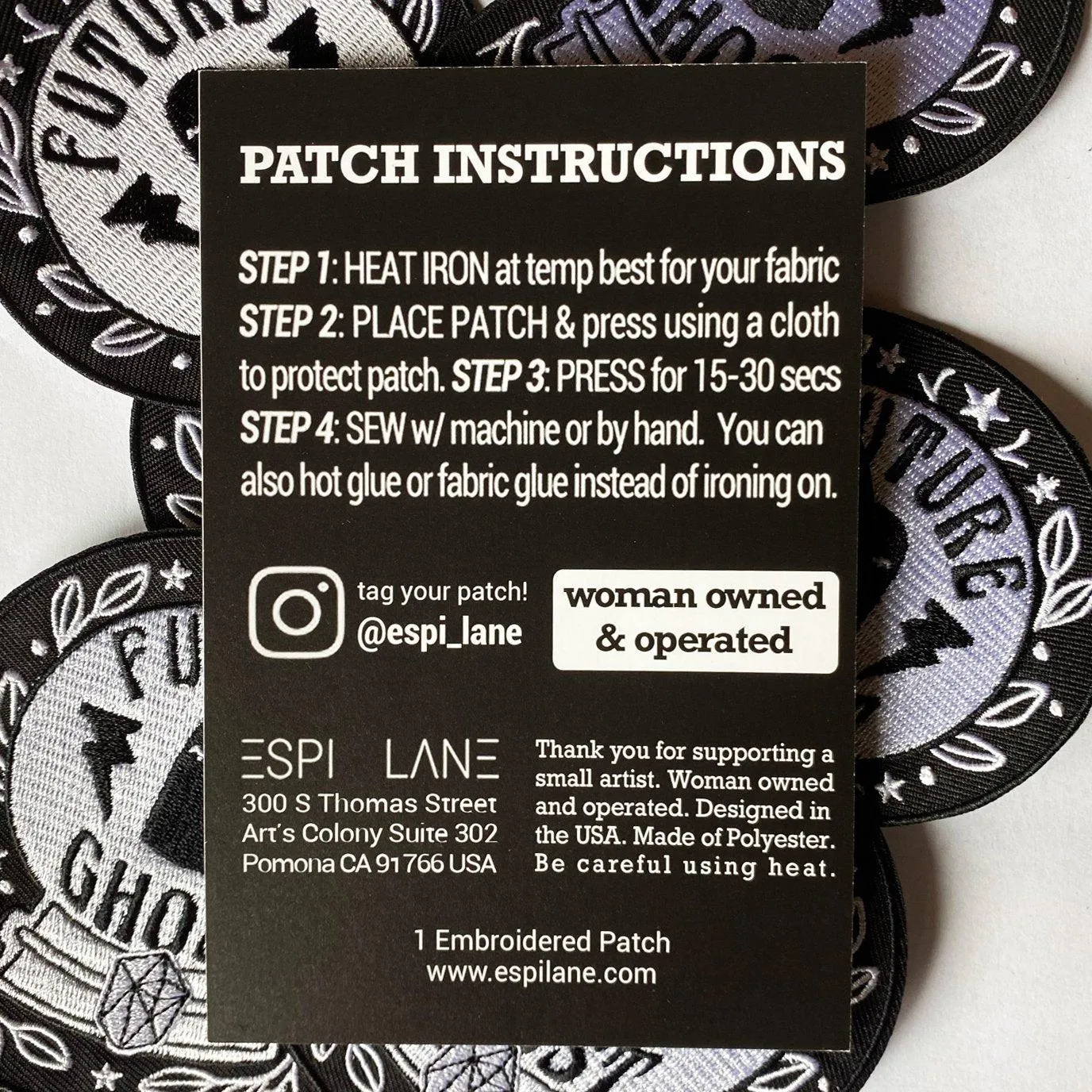 Future Ghost Iron On Patch