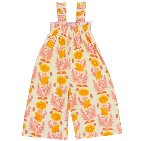 Girls Eleven Jumper - Green Gilded Floral