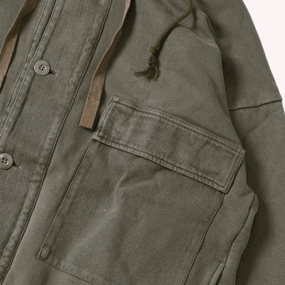 Gypsy & Sons Khaki Himalaya Sweatshirt Jacket