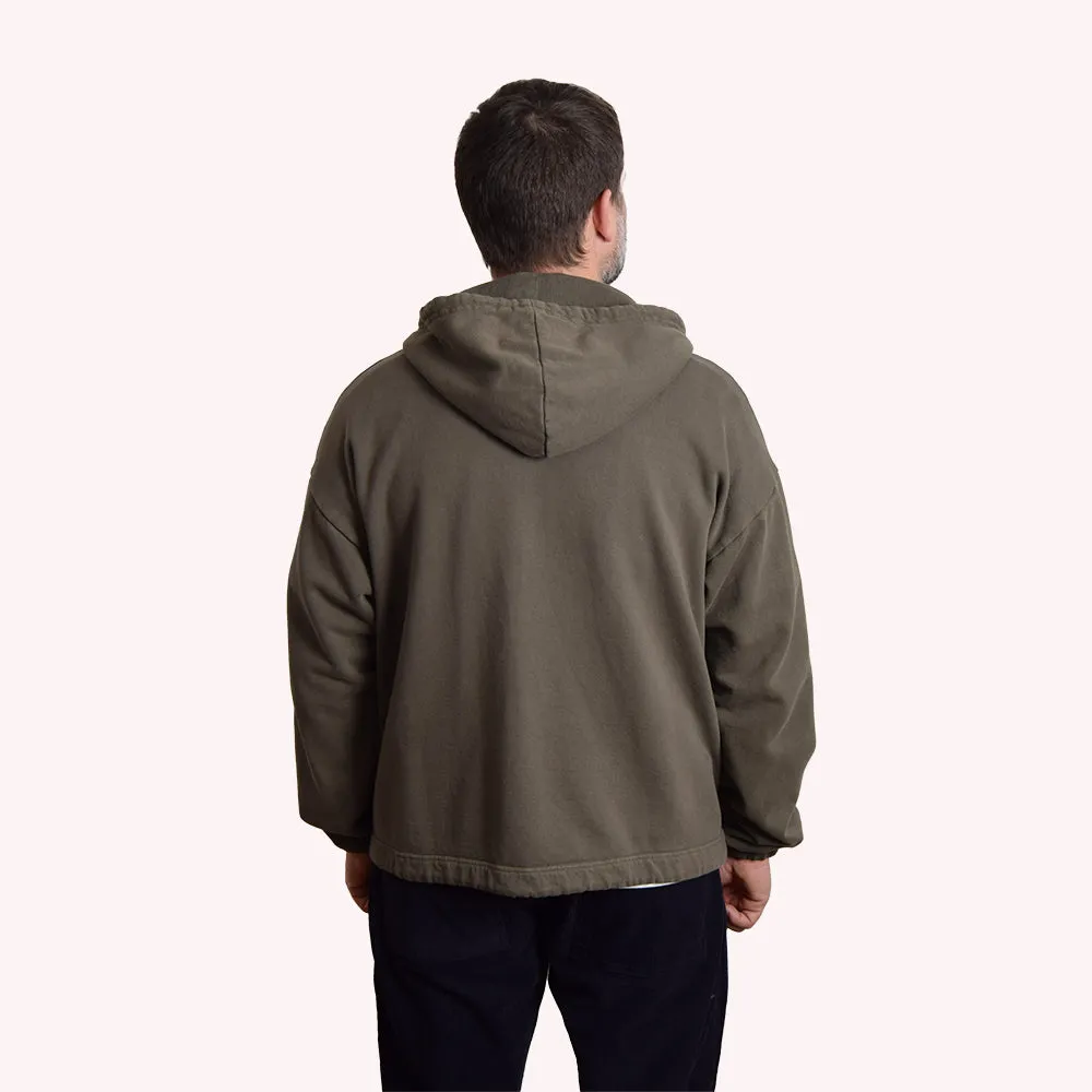 Gypsy & Sons Khaki Himalaya Sweatshirt Jacket