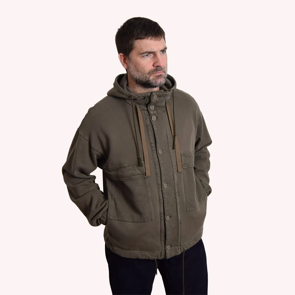 Gypsy & Sons Khaki Himalaya Sweatshirt Jacket