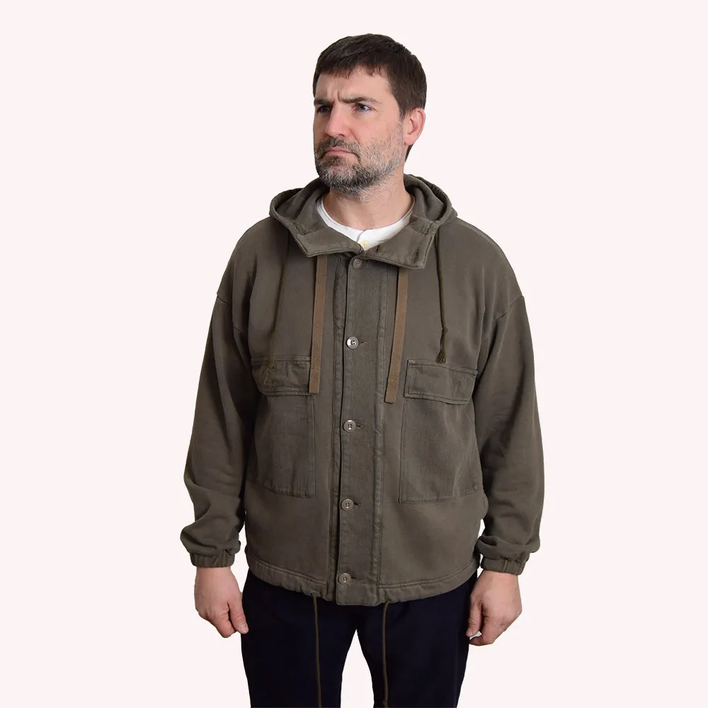 Gypsy & Sons Khaki Himalaya Sweatshirt Jacket