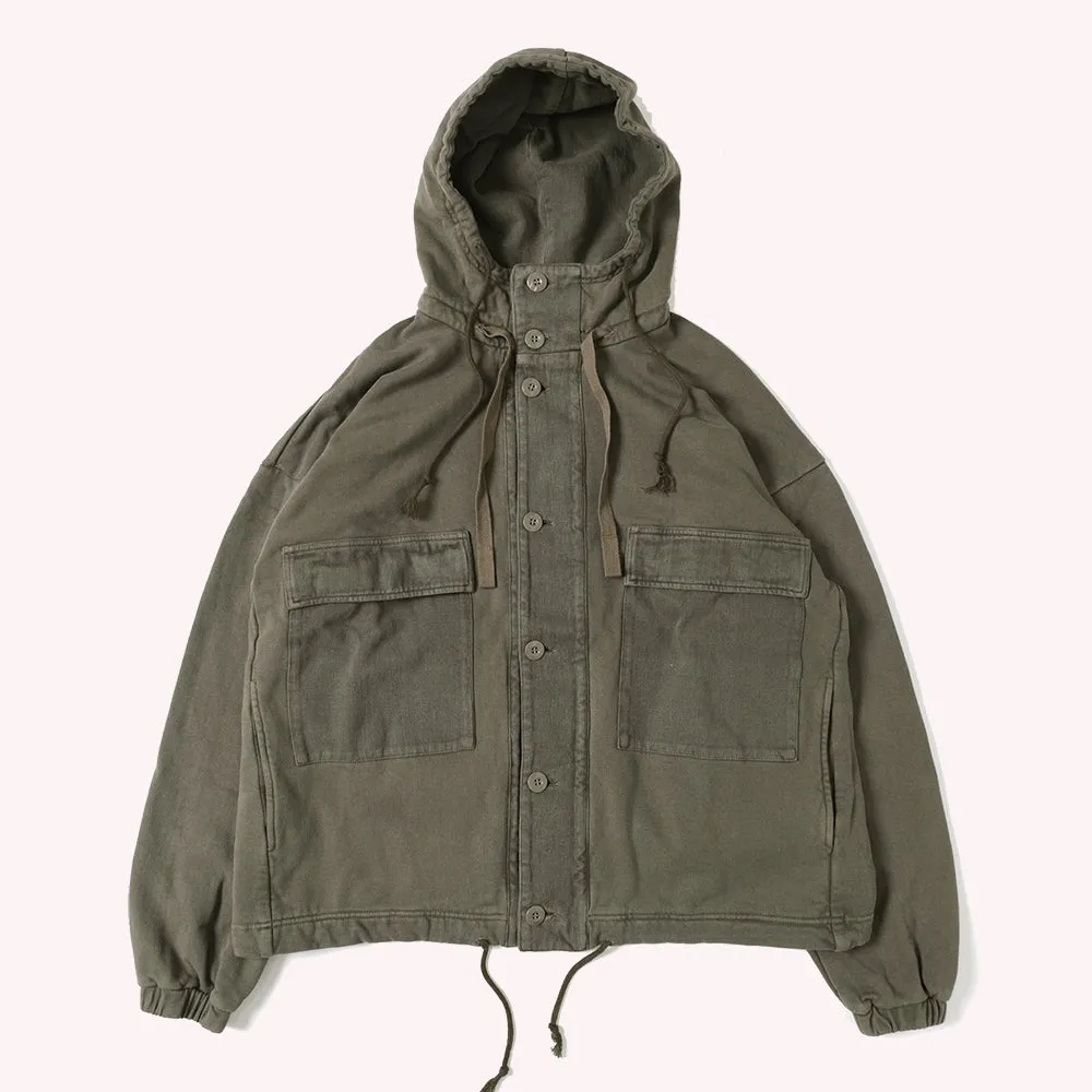 Gypsy & Sons Khaki Himalaya Sweatshirt Jacket