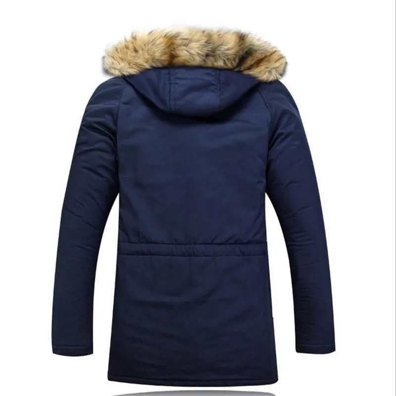 Heren Winter Parka met Bontgevoerde Capuchon