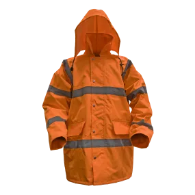 Hi-Vis Orange Motorway Jacket with Quilted Lining - XX-Large - 806XXLO