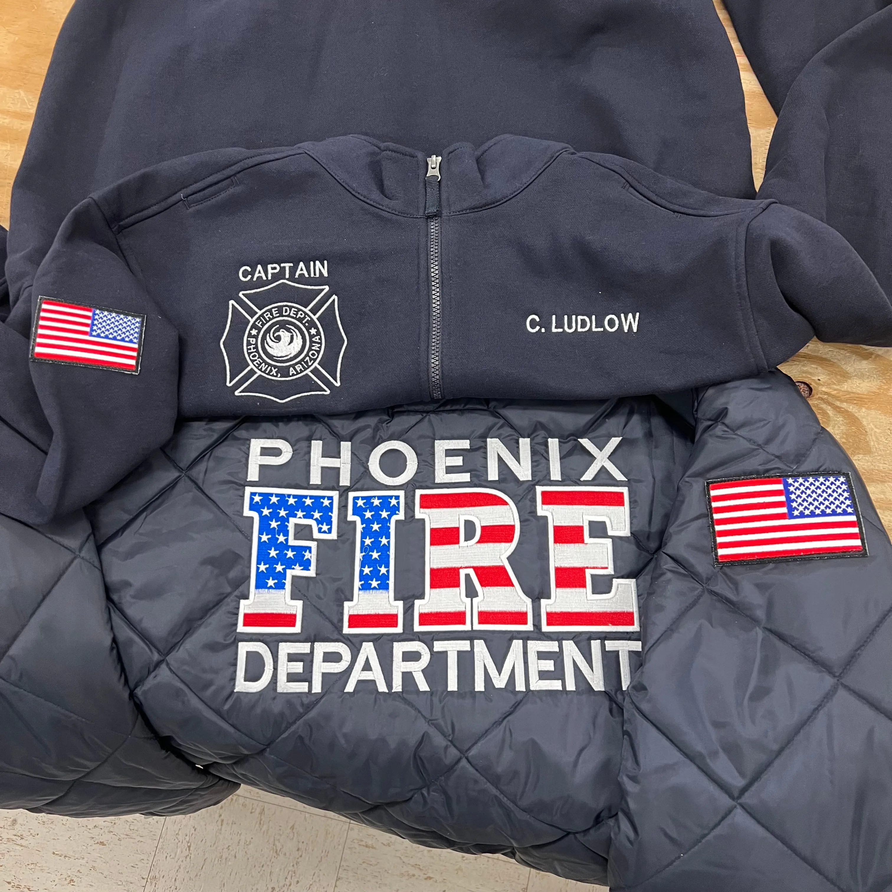 Jacket - Quilted - Stars & Stripes - "You Design"
